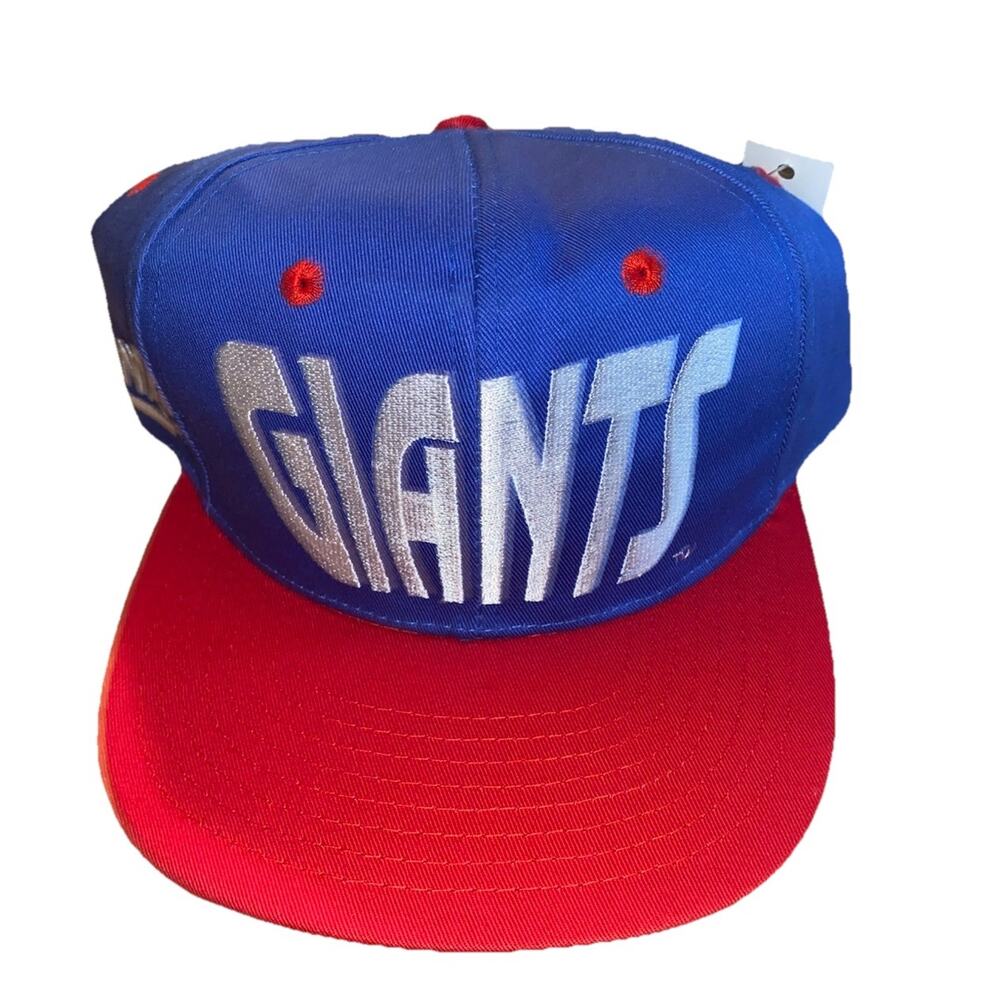 Vintage New York Giants Annco Snapback‎ Hat NWT Deadstock Blue Red NFL